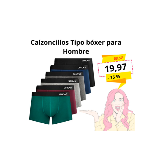 QINCAO Calzoncillos Tipo bóxer para Hombre